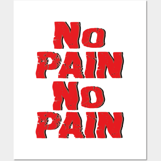 NO PAIN NO PAIN Posters and Art